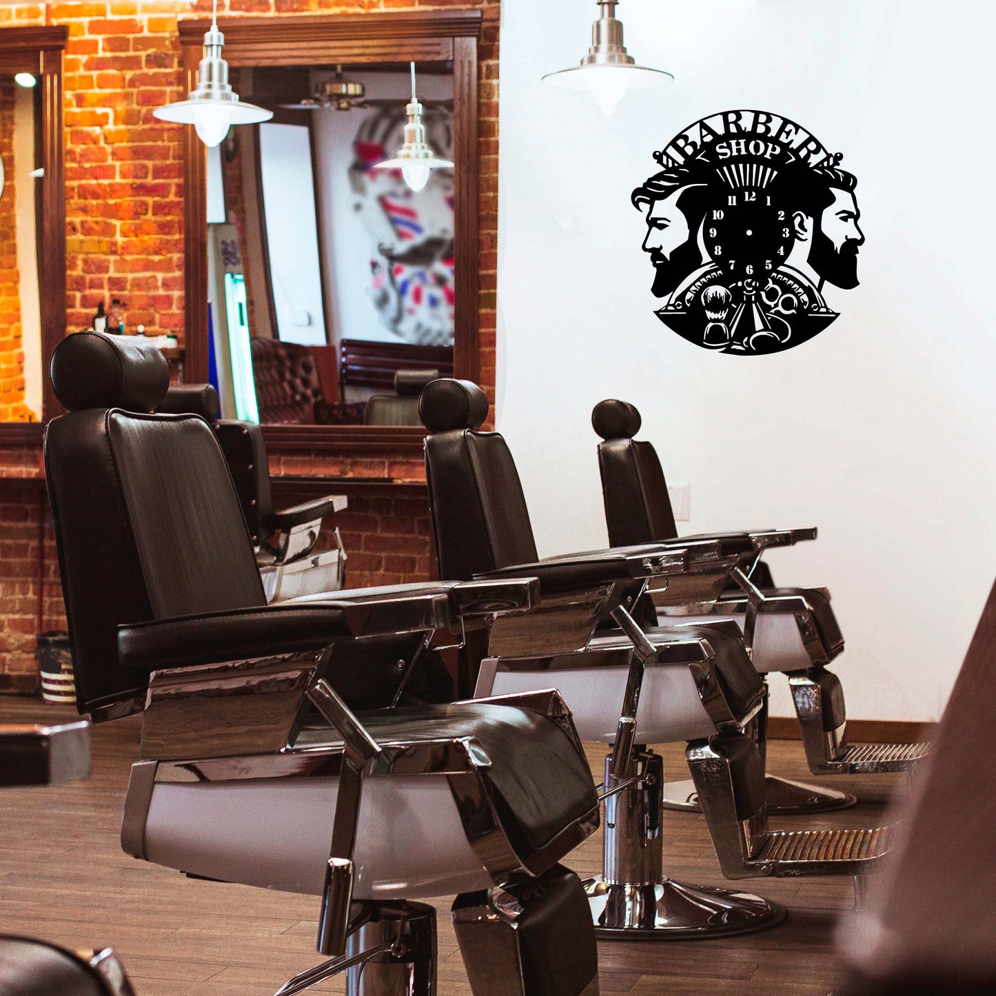 Reloj Barber. 50 x 46 cms.